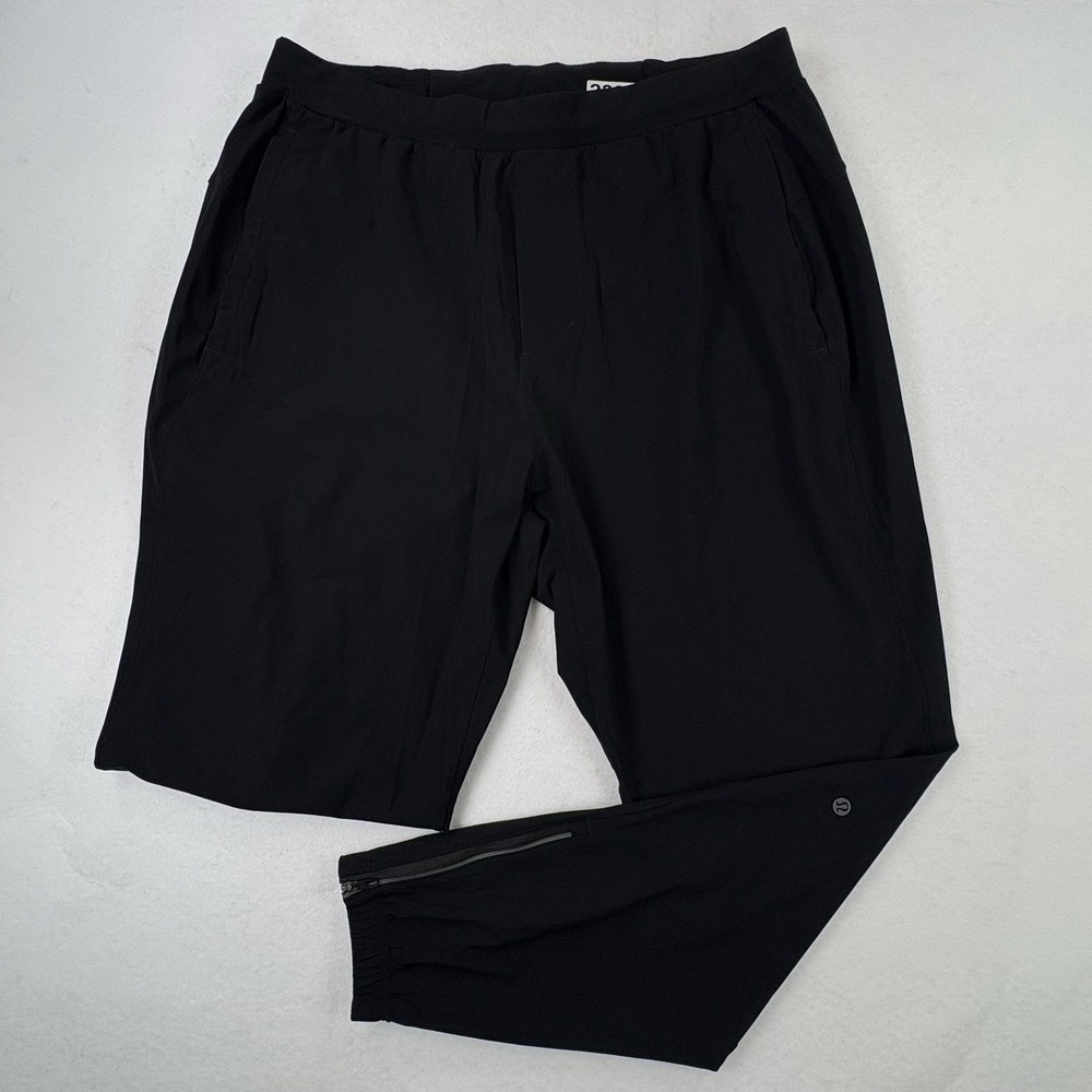 Lululemon Surge Jogger Pants Mens Large Black 29” Inseam Running Zip Ankle